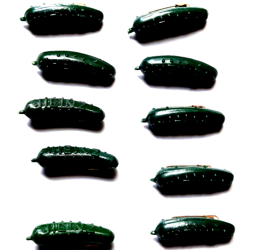 Heinz Pickle Pin Button Set of 10 1