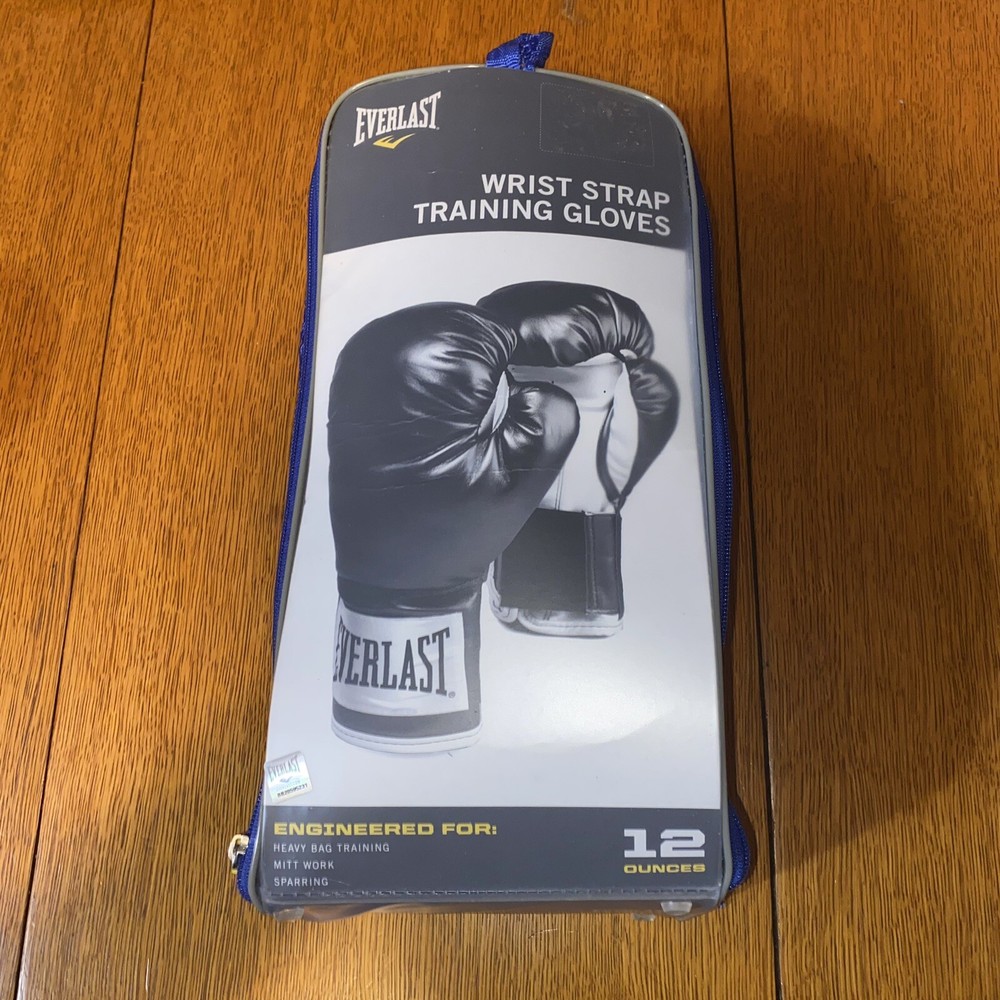 Everlast Boxing Gloves Training Fighting Boxer Wrist Strap 12 oz