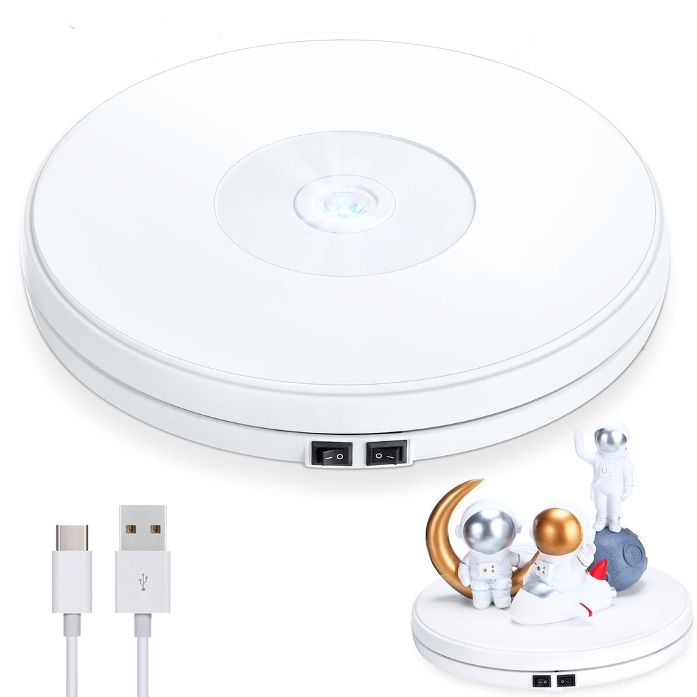 10-Inch Motorized Rotating Turntable Display Stand Fast Shipping