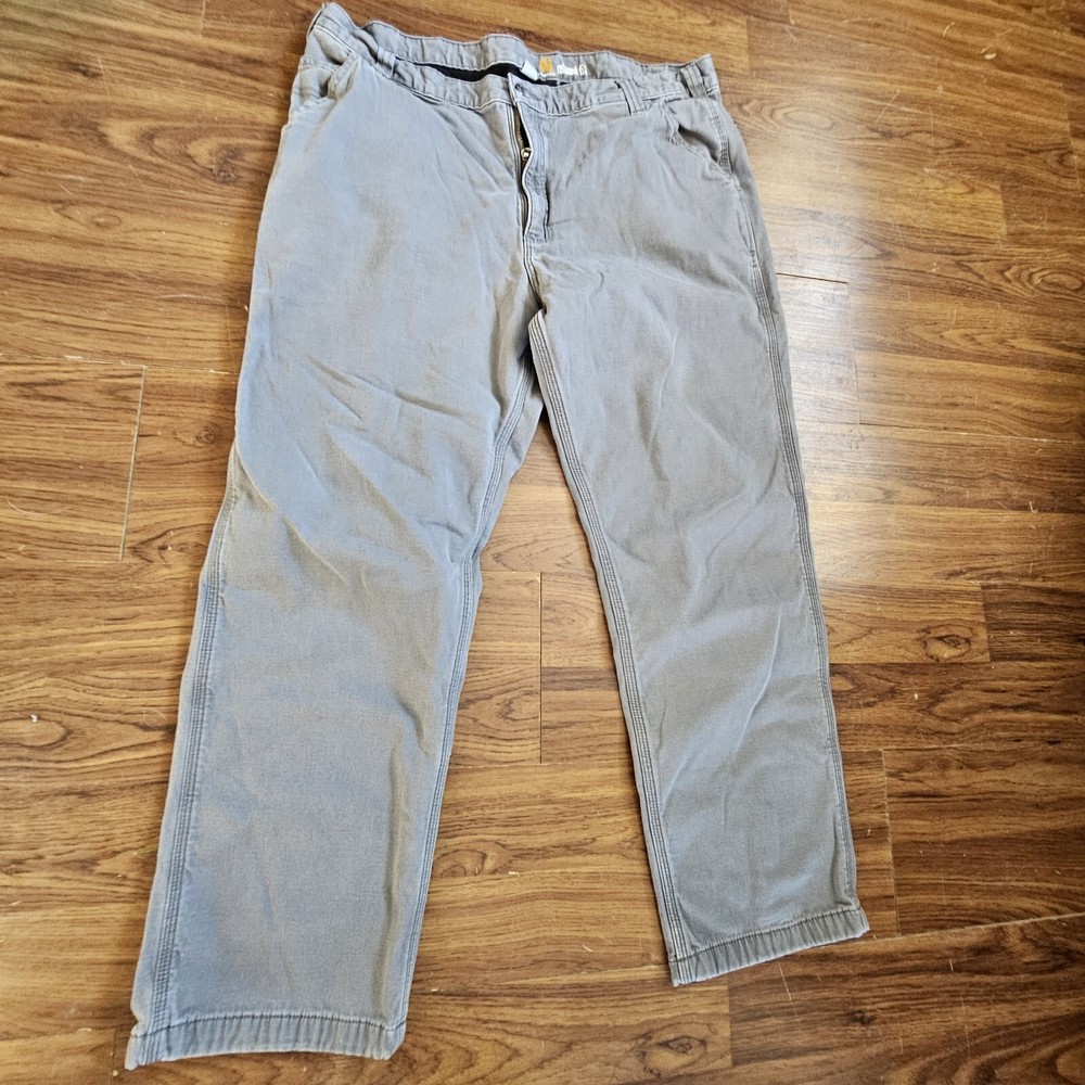 Carhartt Relaxed Fit Gray Lined Pants Men’s 42x32 103342-039 Cargo Work