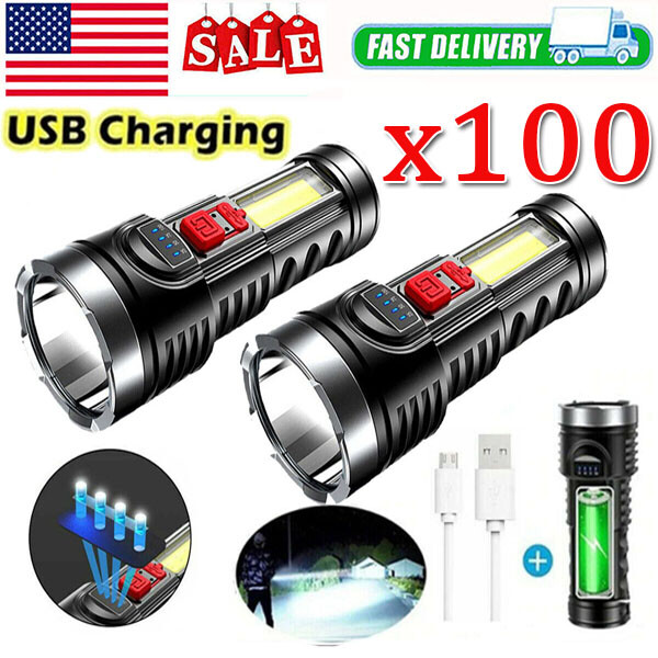 Super Bright 999000000 LM LED Torch Tactical Flashlight Lantern Rechargeable US