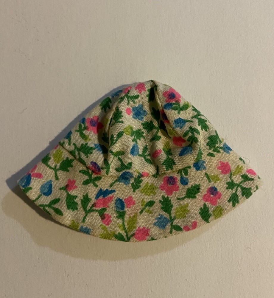 Vintage Barbie Skipper Doll Right In Style Fashion #1942 Floral Hat Cap HTF