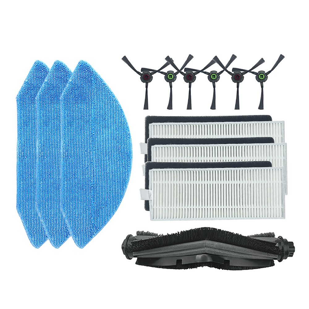 Ecovacs Deebot U2 DGN22 Side Brush Filter Mop Roller Replacement Set