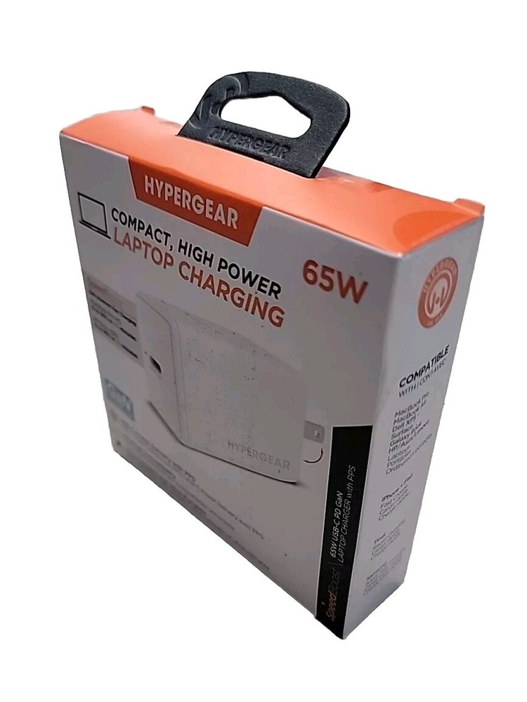 🎁🆕  65W HYPERGEAR SpeedBoost USB-C PD/PPS Fast Charger Laptop/iPhone/Andriod