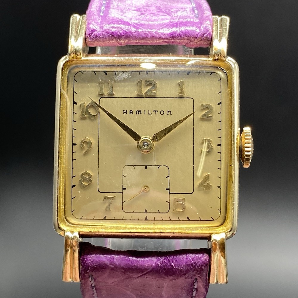 Vintage Hamilton 17 Jewels 14K Gold Filled S&W Watch Lancaster PA 747 USA