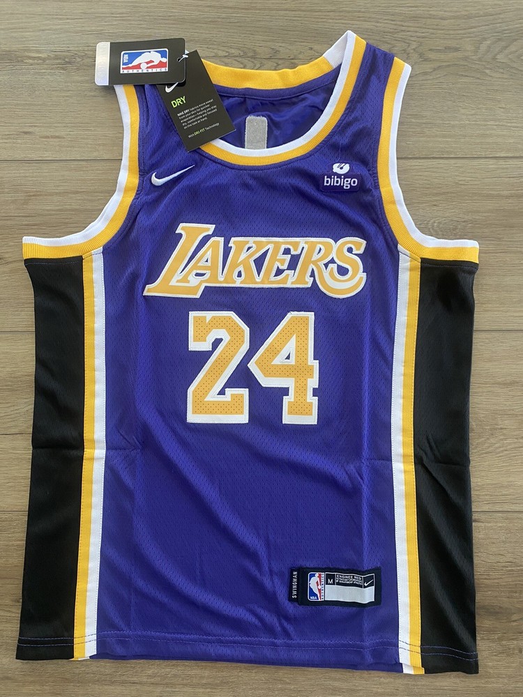 Kobe Bryant #24 Purple LA Lakers Youth Jersey Medium  