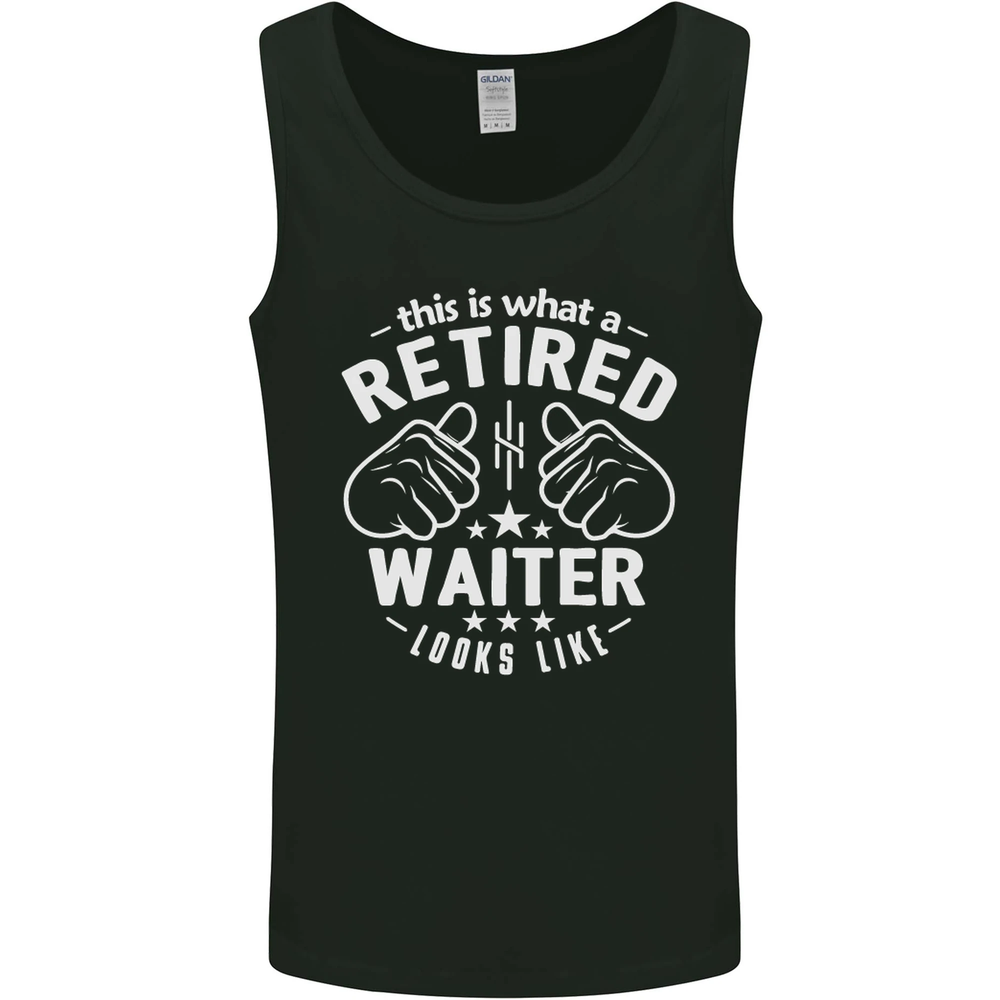 This Is What a Retired Waiter Looks Like Mens Vest Tank Top