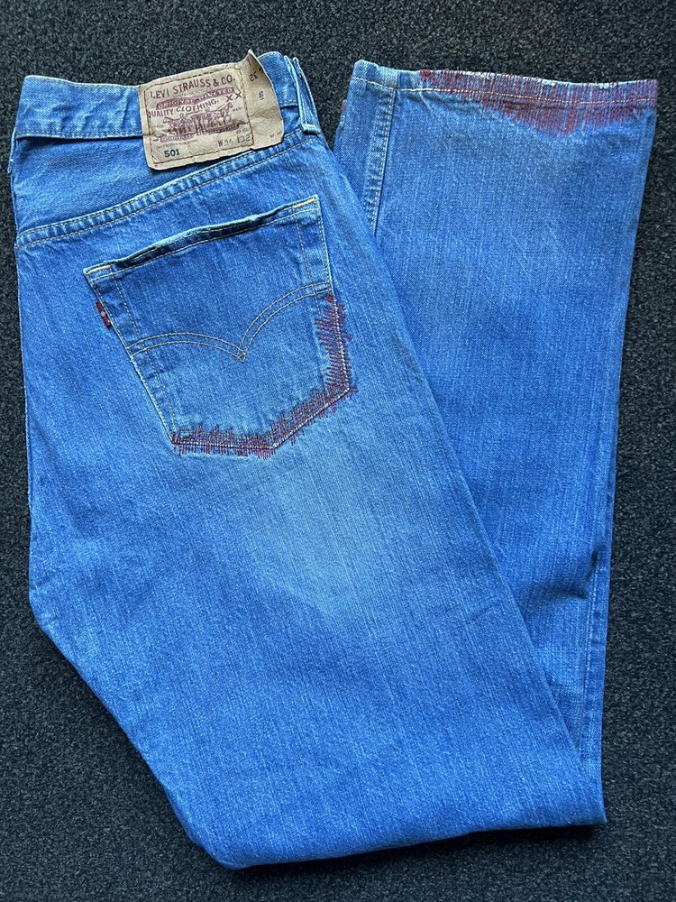 Vintage Levis 501 jeans, W34 L32 Rare Embroidered ￼