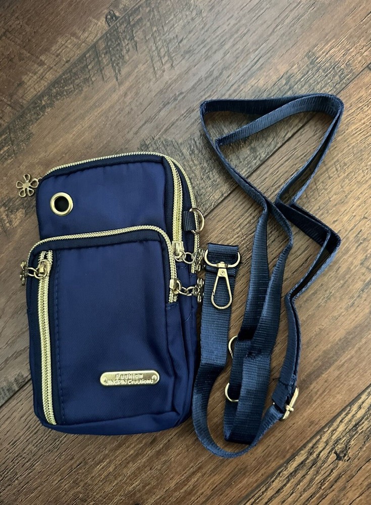 Phone/Accessory Shoulder Bag/Purse. Navy Blue. Brand New. Holds Phone, Cards Etc
