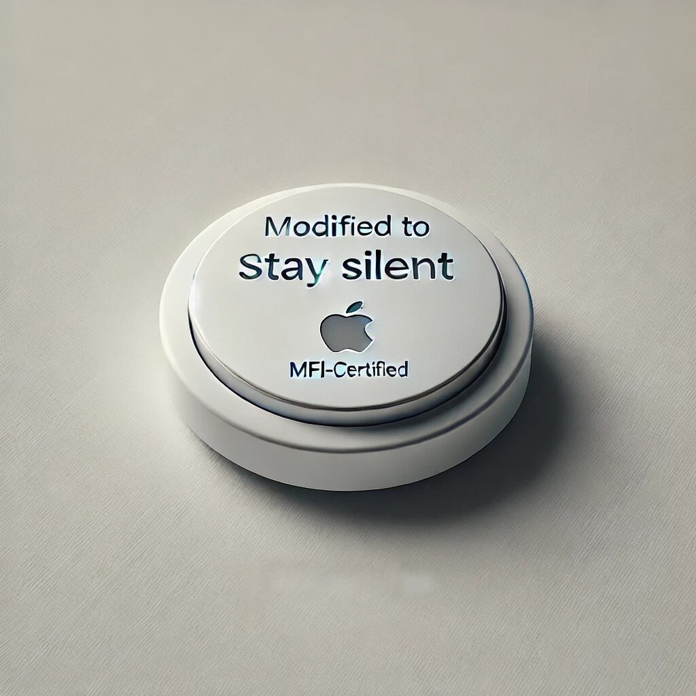 4PCS Modified Silent Apple Air Tag for Stealthy Valuables Tracking