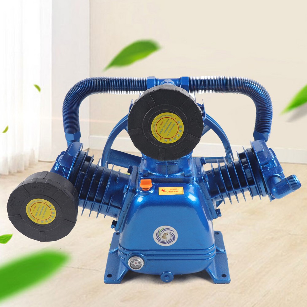 10HP 7.5KW 3-Cylinder Single Stage Cast Iron Air Compressor Pump 31.7SCFM