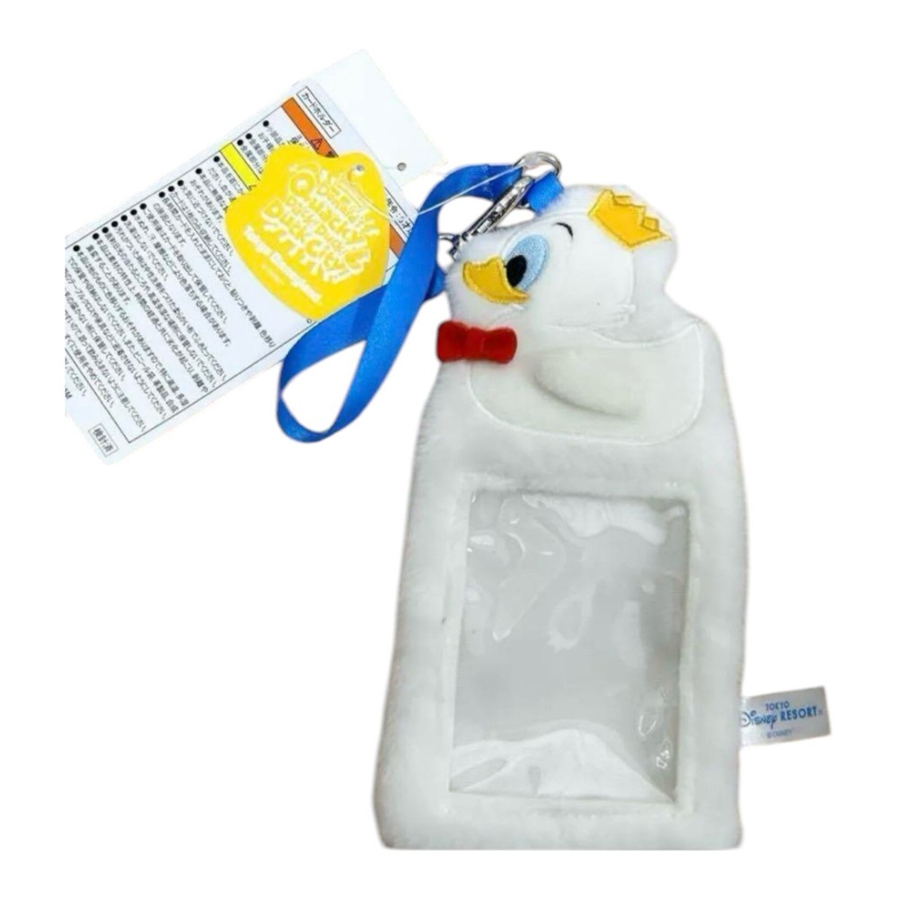 Tokyo Disney Donald Duck Plush Card Holder with Quacky Duck Design