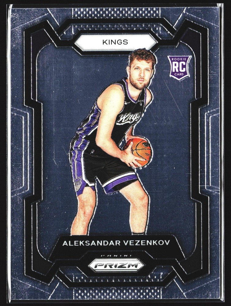 2023-24 Panini Prizm Aleksandar Vezenkov Sacramento Kings Rookie Card #281 RC