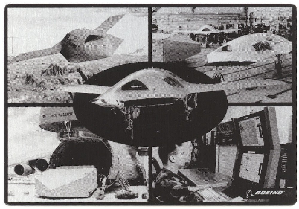 BOEING X-45A UCAV/UCAS FLOWN METAL DATA PLATE