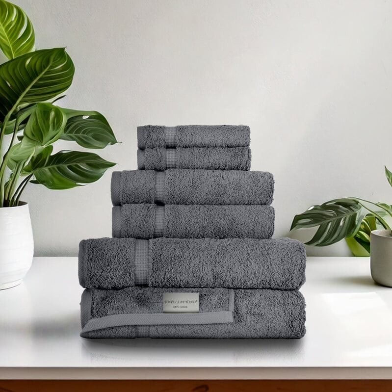 Towels Beyond - Luxury 6 Piece Turkish Cotton Towel Set -