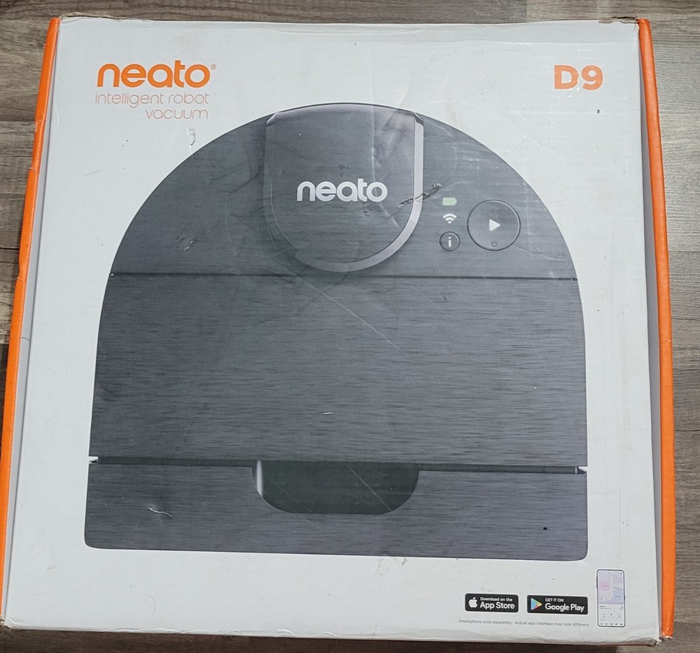 Neato D9 Intelligent Robotic Vacuum Cleaner Hardwood Floors Tile Marble Wifi