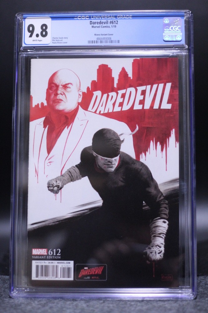 Daredevil (2017) #612 Paolo Rivera 1 In 10 Variant CGC 9.8 White Pgs Soule/Noto