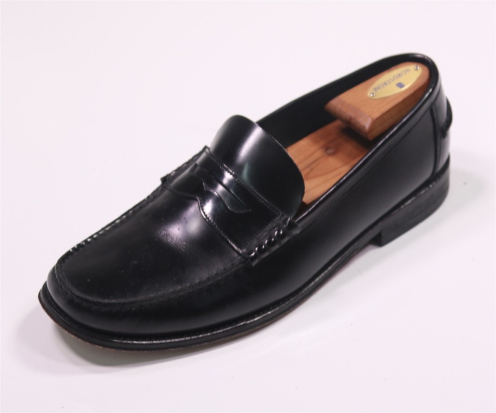 Charles Tyrwhitt Black Leather Penny Genuine Moccasin Loafers Men's US 10