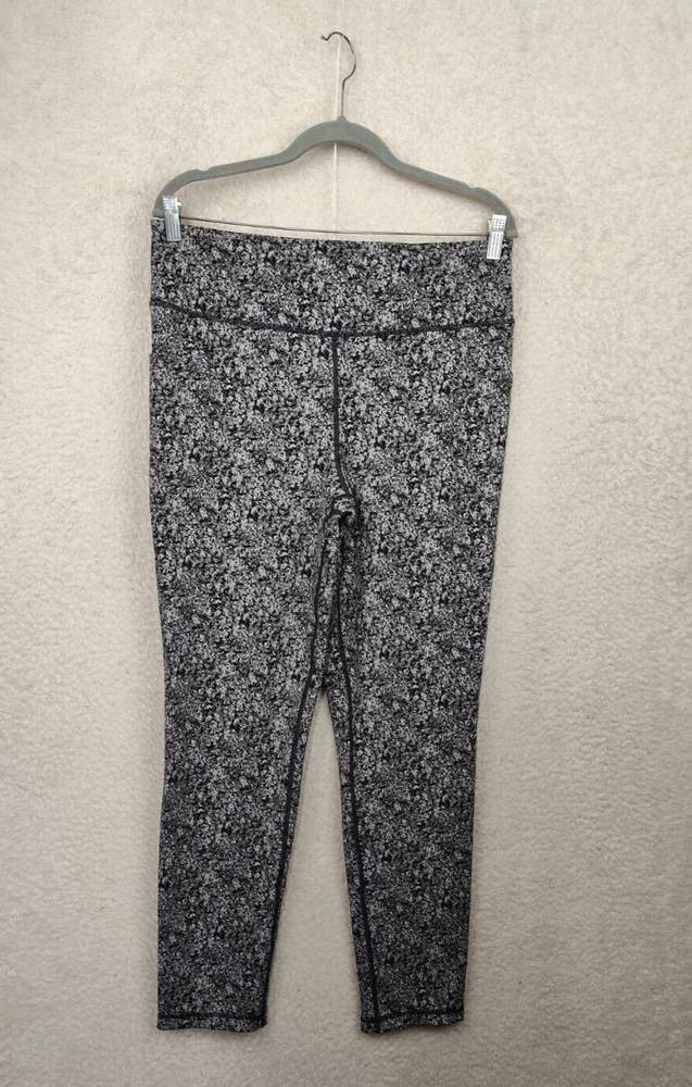 Women's XXL Gray Compression Leggings Mid Rise Poly Blend Pull On-image