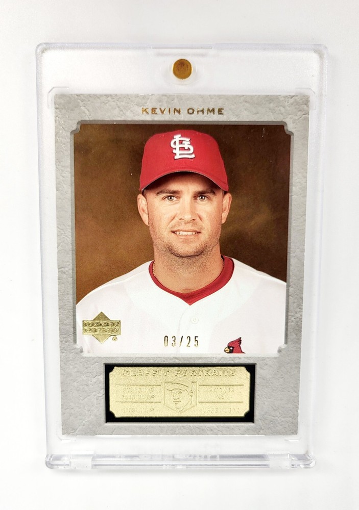 MINT #/25 GOLD SSP ROOKIE RARE Kevin Ohme 2003 Upper Deck Classic Portraits #111