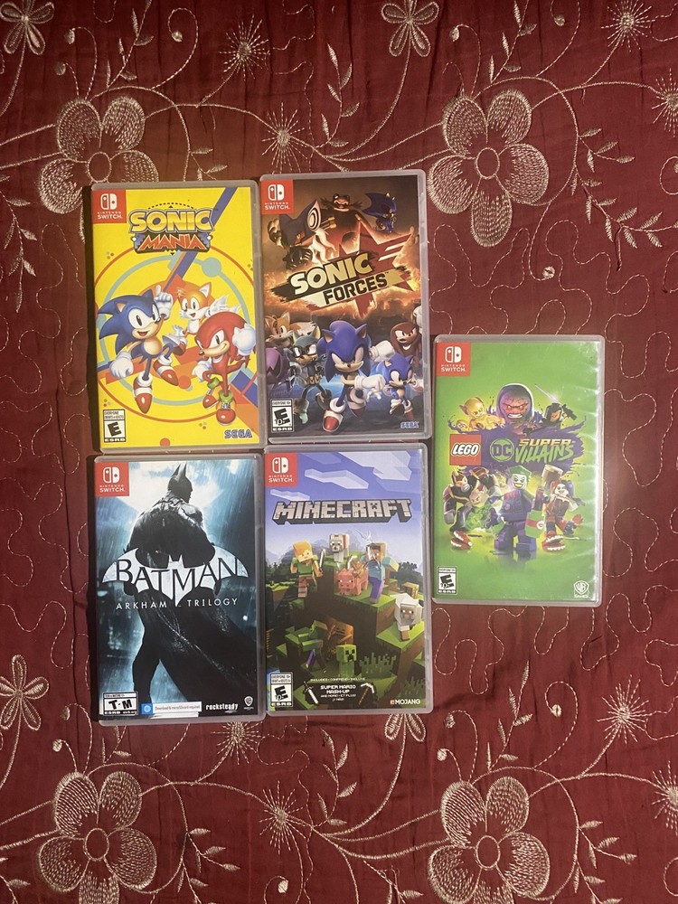 Nintendo Switch [5] EMPTY GAME CASES ♻️ WITH ART NO GAME