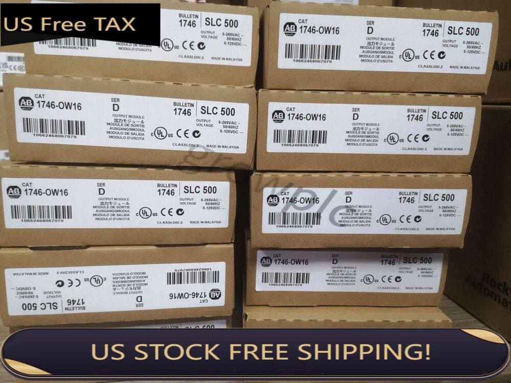 New Allen-Bradley 1746-OW16 SLC 500 Ser D PLC Output Module
