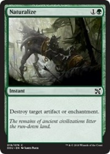 Naturalize x4 Duel Decks Elves vs Inventors NM-Mint English Duel Decks