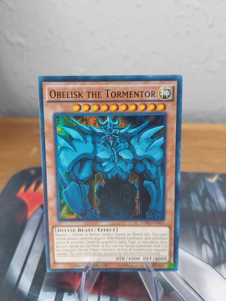 Yugioh Obelisk the Tormentor LDK2 Ultra Rare Limited Edition LP to NM
