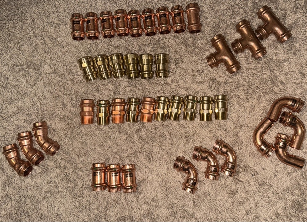 Propress Fittings Lot (41) Never Used Viega & Nibco 3/4