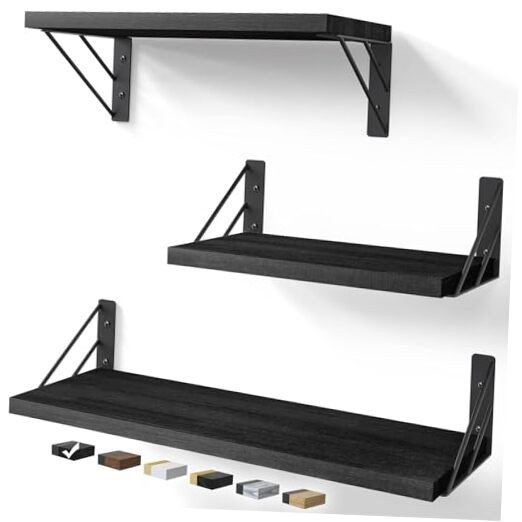 BAYKA Floating Wall Shelves for Bedroom and Living Room Decor