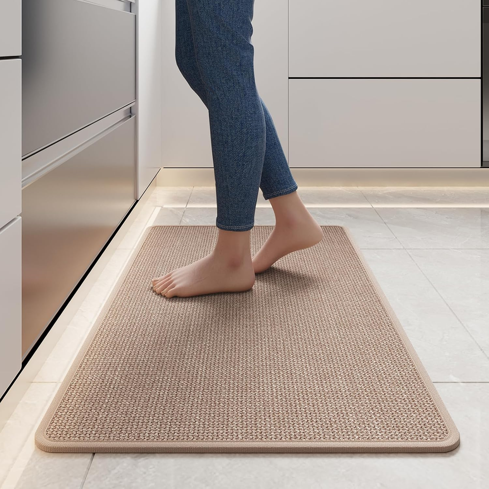 Kitchen Rugs and Mats Non Slip Washable, Absorbent Runner Rugs for Kitchen, Fron