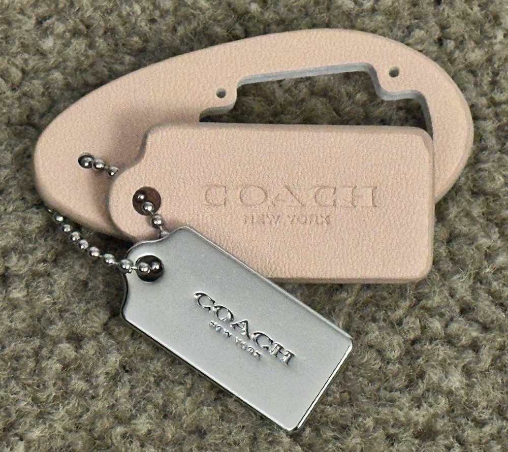 Coach Pink Keychain Bag Tag - Collectible Novelty Accessory