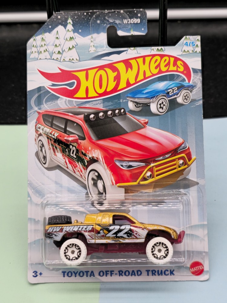 Hot Wheels 1:64 Christmas Toyota Off Road Truck Metal Diecast Car Model Toy