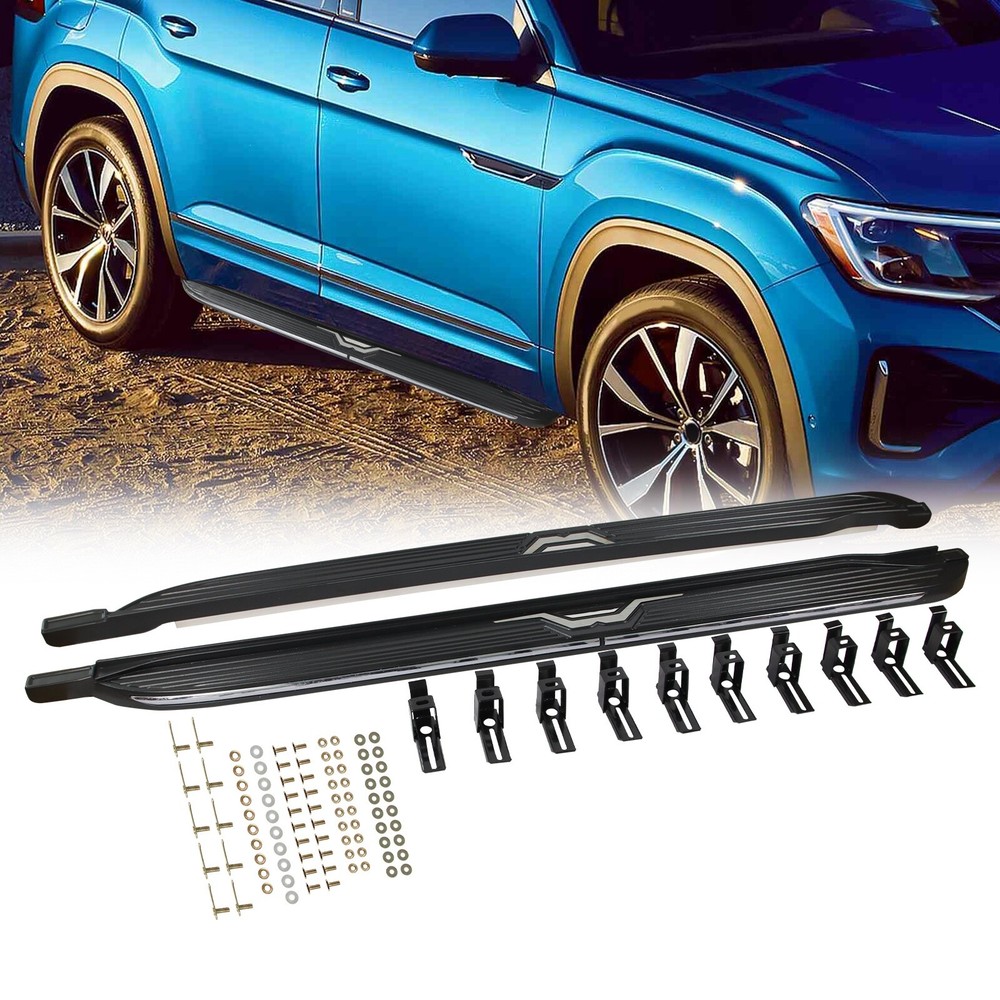 Running Boards Fit For VW Volkswagen Atlas 2018-2024 Accessories Side Step