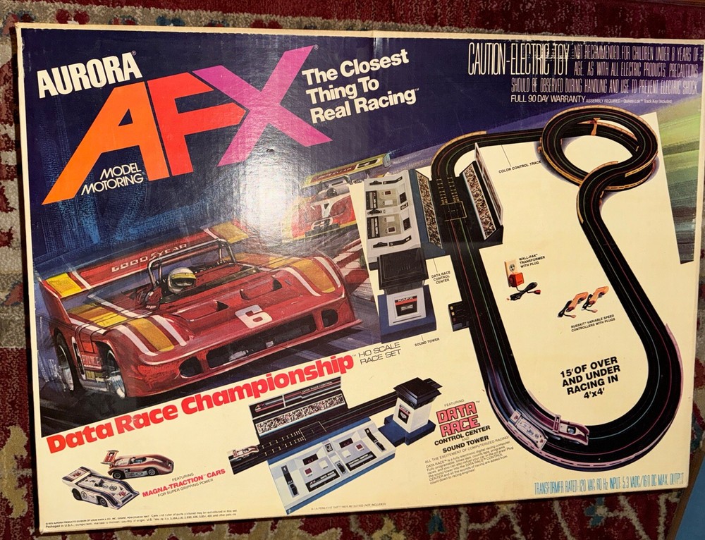 Vintage Aurora AFX Data Race Championship Complete Set Includes (5) Cars
