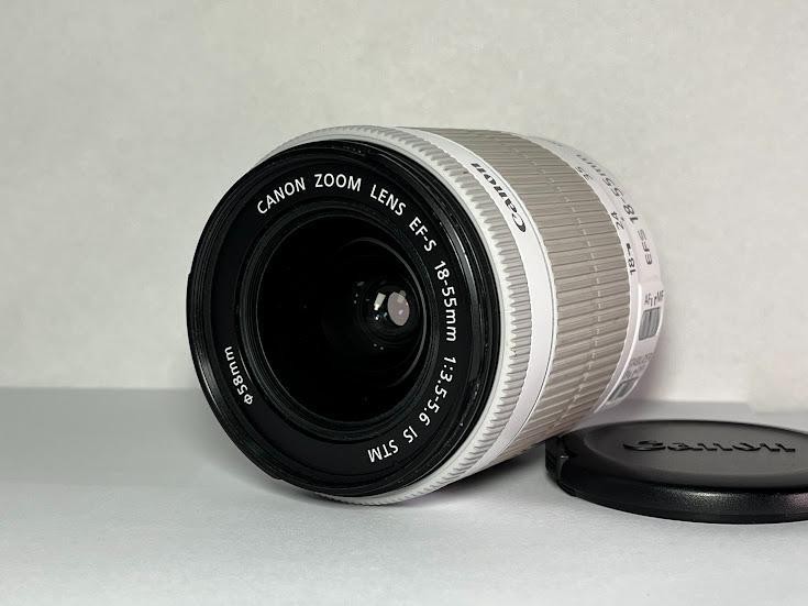 Canon EF-S 18-55mm f3.5-5.6 IS STM White Used Camera Lens