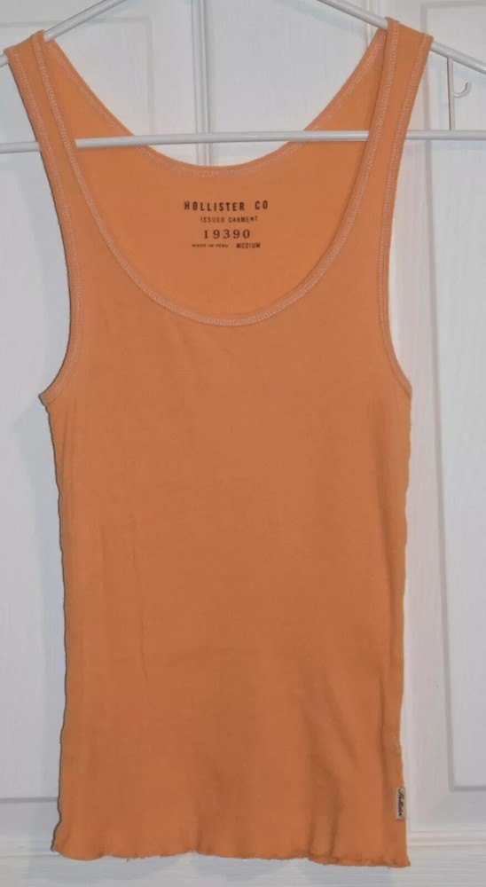 HOLLISTER TANK TOP - ORANGE - MEDIUM