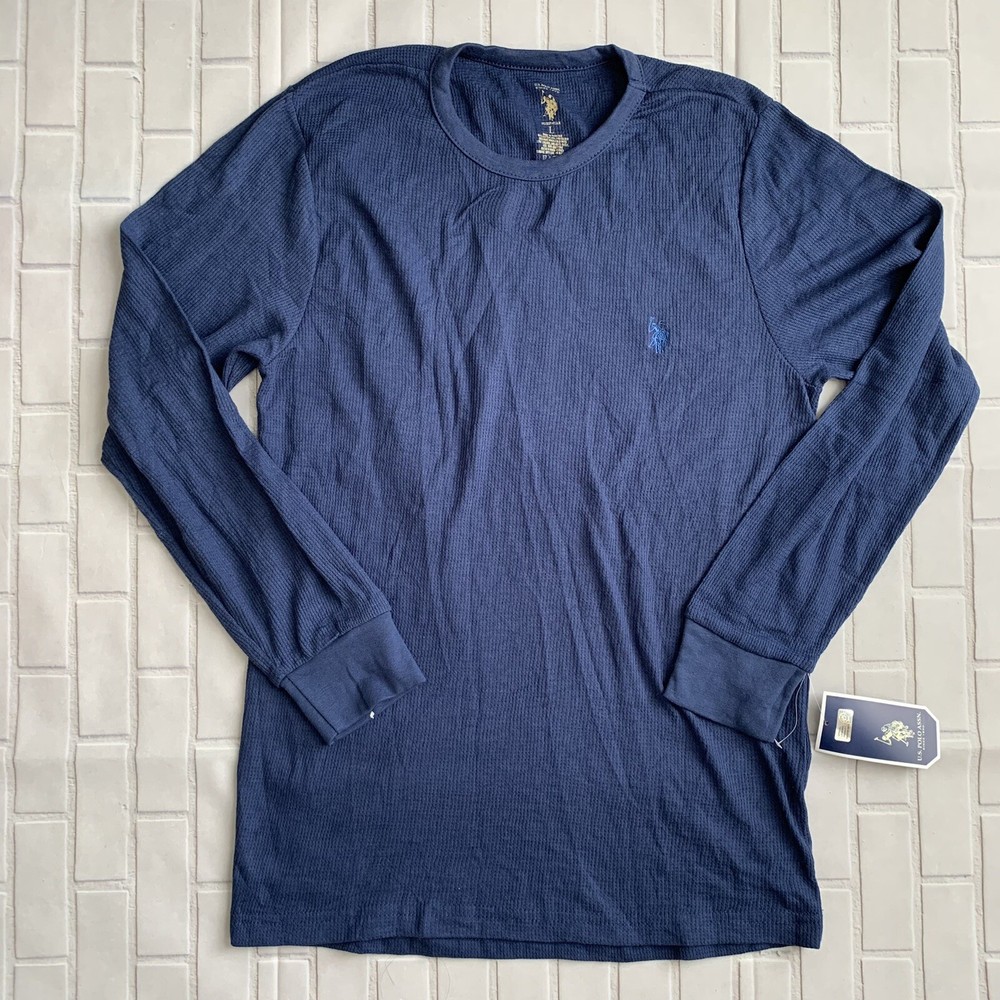 U.S. Polo Assn. Men's Blue Long Sleeve Crew Tee Size L New With Tags
