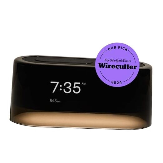 Smart Alarm Clock with Light & Sound Machine in White or Black