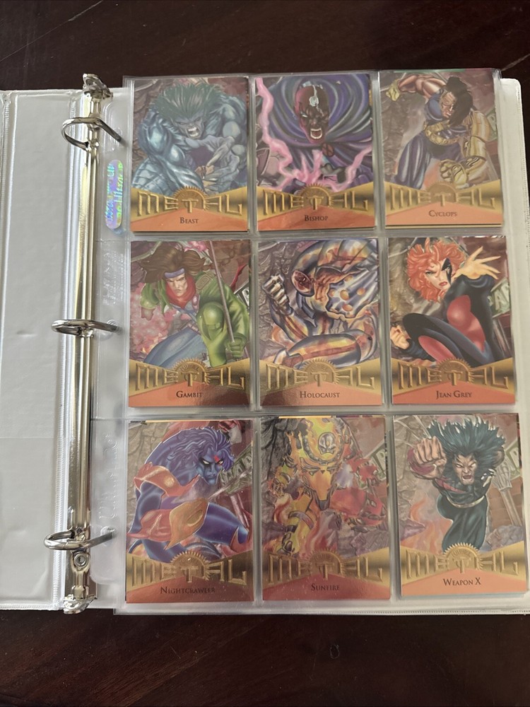 1995 Marvel Metal Fleer Set 1-135