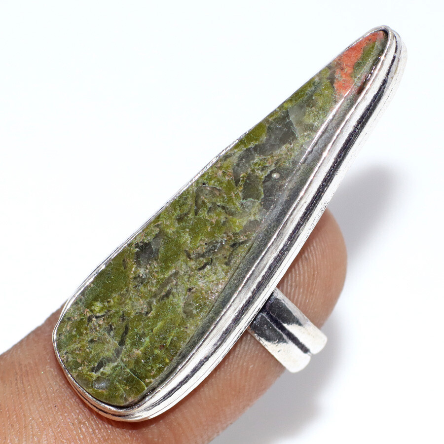 Dragon Blood Jasper 925 Silver Plated Gemstone Ring Us 5.5 Ethnic Jewelry JW