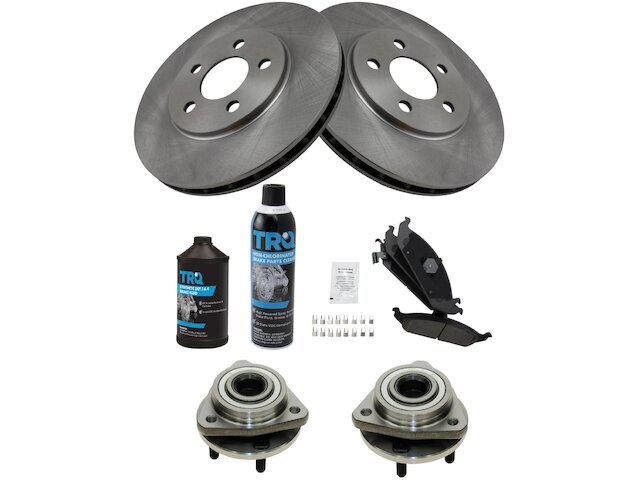 Front Brake Pad and Rotor and Wheel Hub Kit fits Cirrus 1995-2000 55KQFK