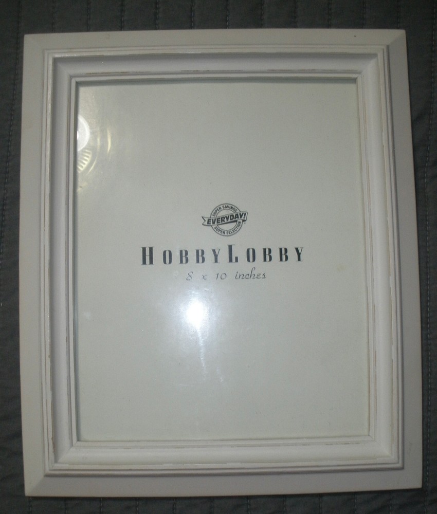 Hobby Lobby Distressed White Wood Photo Frames 8