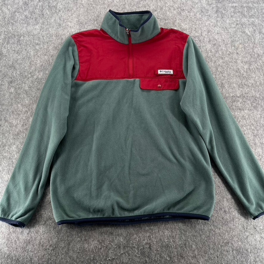 Columbia Men's Green Rugged Ridge Sherpa Full Zip Jacket Size S
