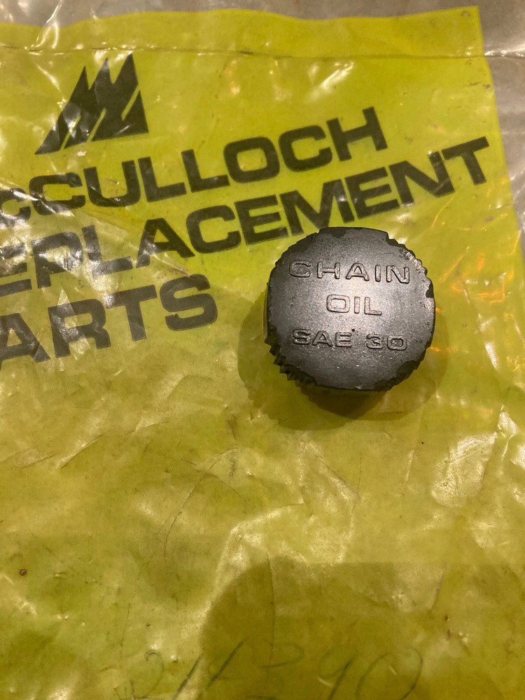OEM McCulloch 10-10 Chainsaw Oil Cap With O Ring Free Shipping