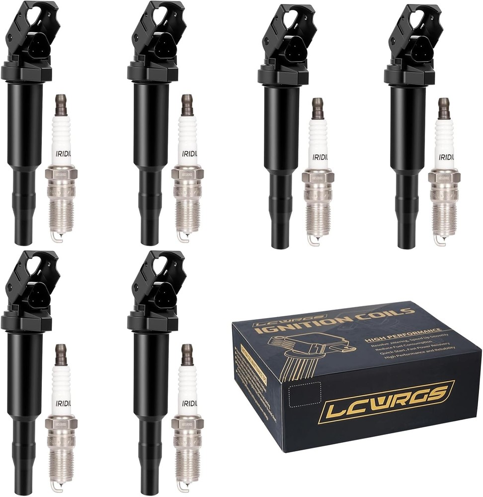 Set of 6 Ignition Coil Packs & Iridium Spark Plugs For BMW 328i 528i 330i 530i X