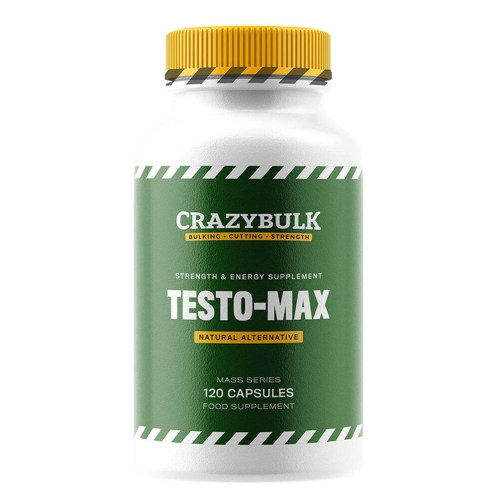 Crazybulk Natural TESTO-MAX (Power House For Monster Muscle Gains) -120 Capsule