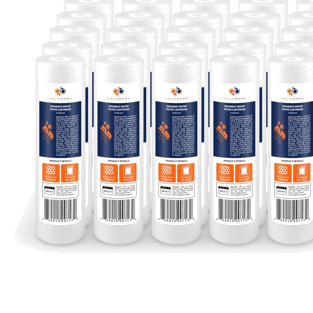 Universal 5 Micron Sediment Filter 10x2.5 - Safe & Efficient Water Filtration