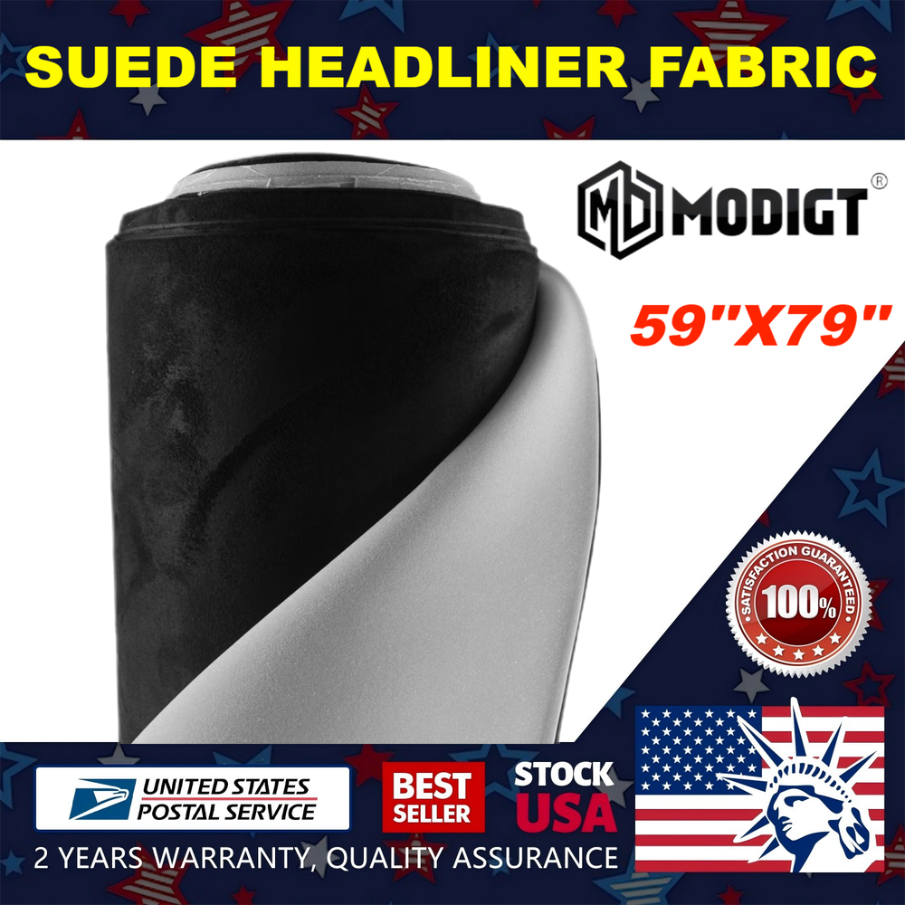 Headliner Fabric Foam Backed Suede SUV Car Roof Liner Sag Upholstery 59''x79''