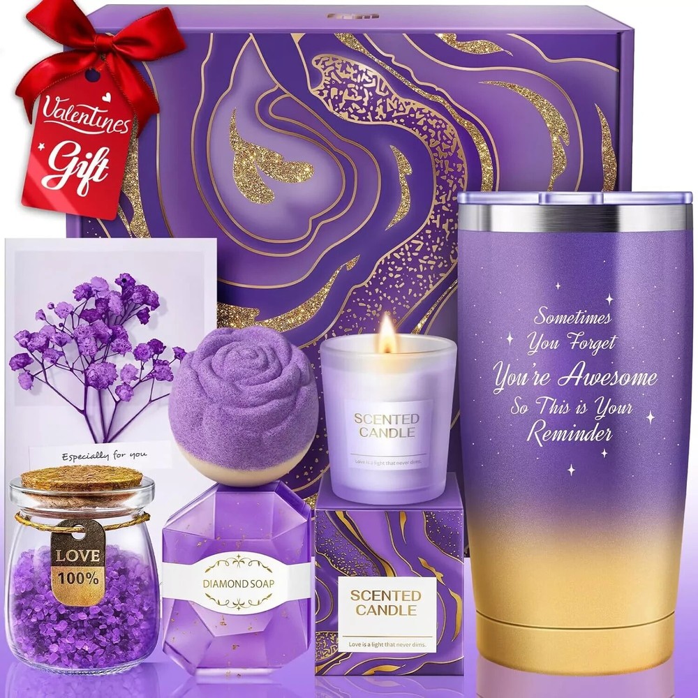 Valentines Day Gifts for Her, Women, Girlfriend, Wife, Gift Basket-image